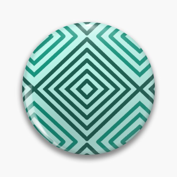 Artikelvorschau, Aqua-grüne Illusions-geometrische Muster entworfen und verkauft von SemDesigns1.