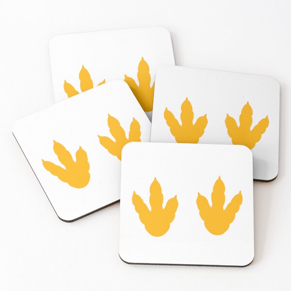 Item preview, Dinosaur Feet | Dino Footprints | Mustard Yellow designed and sold by SJ Designs.