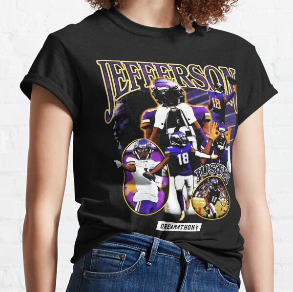 Justin Jefferson Randy Moss Vintage 90s Style T-Shirt