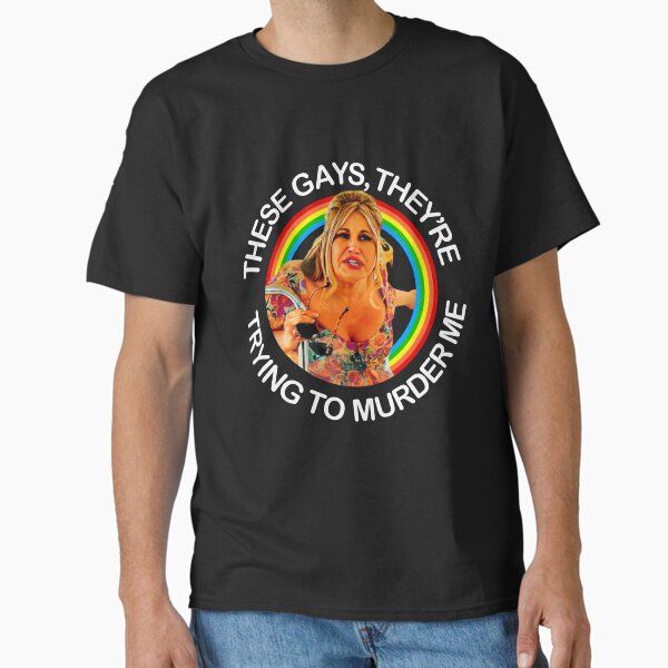 Aperçu de l'œuvre Citation de Jennifer Coolidge - Ces gays essaient de m'assassiner créée et vendue par VeryEnglishGent.