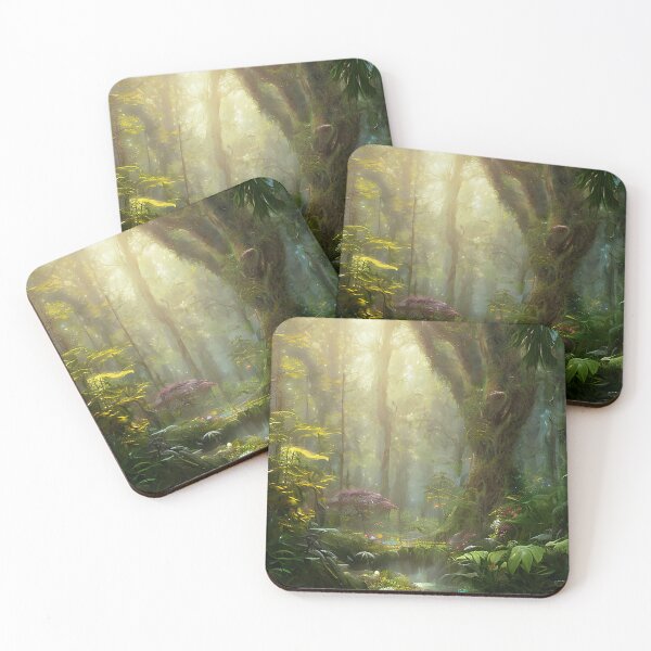 Item preview, Radiant Forest: A Sunlit Tapestry of Vines and Trees designed and sold by wanikhwan.