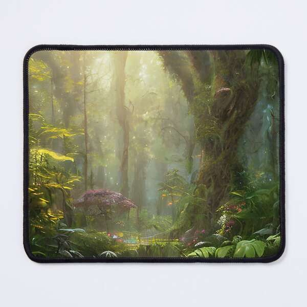 Item preview, Radiant Forest: A Sunlit Tapestry of Vines and Trees designed and sold by wanikhwan.