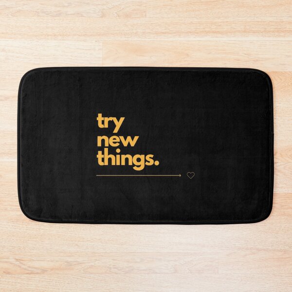 Item preview, try new things. shirt | Motivational quote | wall art | Minimalist | gift | friends | curiosity | eye catcher | Clever sayings designed and sold by JoWillem.