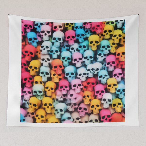 Item preview, Many multi coloured skulls  designed and sold by David-Howells.