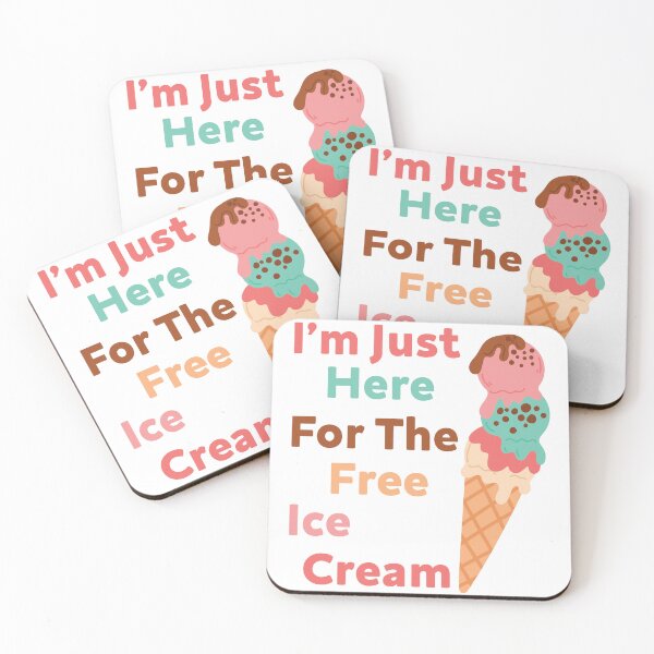 Item preview, im just here for the free ice cream designed and sold by medadesign.