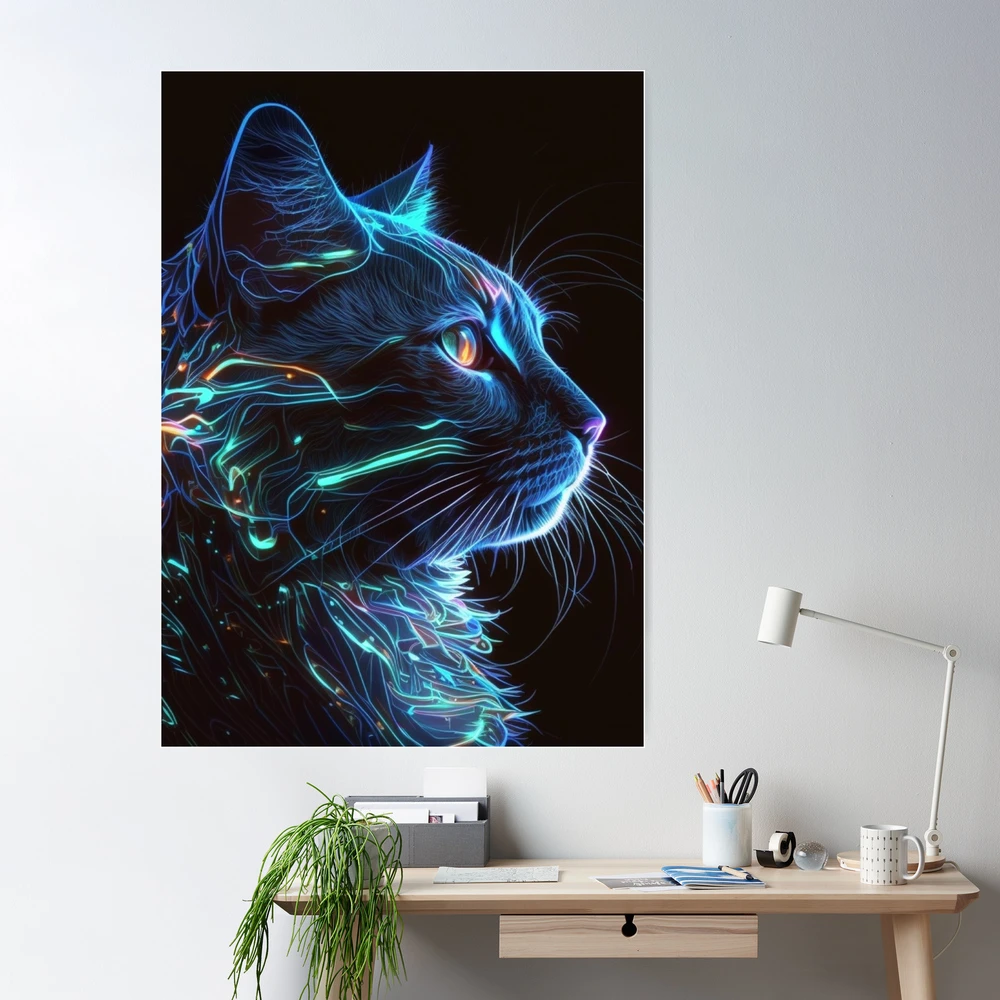 Neon Cat - Diamond Art World