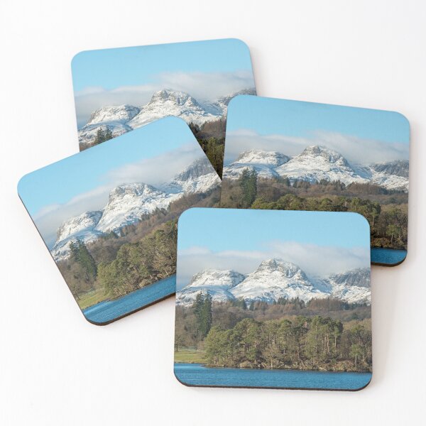 Item preview, The Langdale Pikes in Winter seen from Lake Windermere in the Lake District National Park designed and sold by Cameranick.