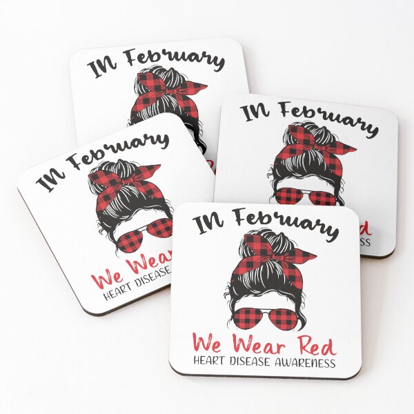 Item preview, In February we wear red heart disease awareness designed and sold by AdelDa19.