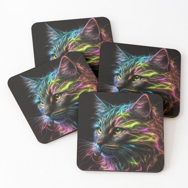 Item preview, Neon Cat designed and sold by Cute-Jory-Store.