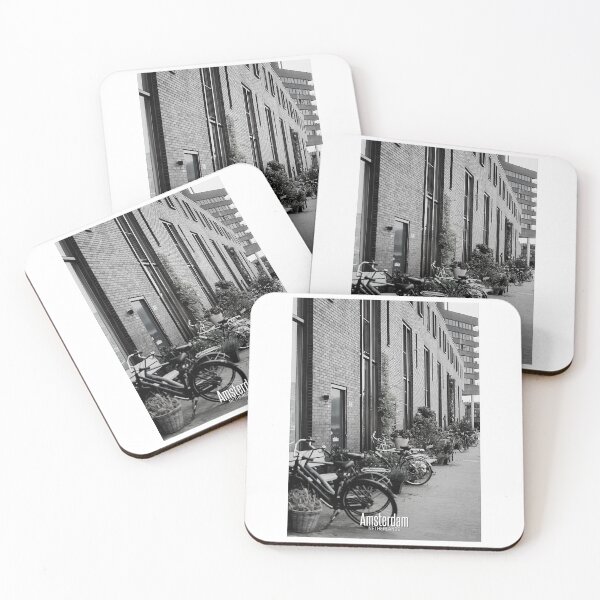 Item preview, Amsterdam Black and White Photo - Netherlands Love - Bicycles at Street designed and sold by SoccaTamam.