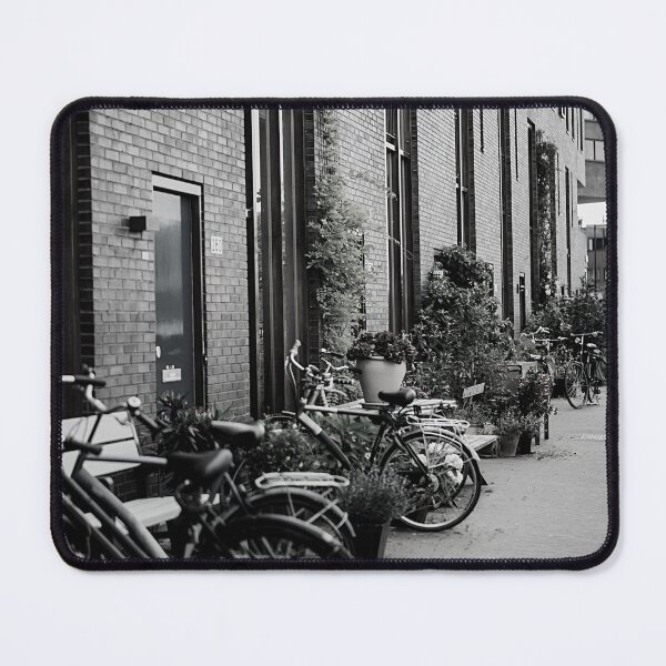 Item preview, Amsterdam Black and White Photo - Netherlands Love - Bicycles at Street designed and sold by SoccaTamam.