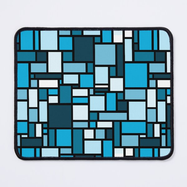 Item preview, Blue Square and Rectangle Geometric Patterns - Disco Vibes designed and sold by SemDesigns1.