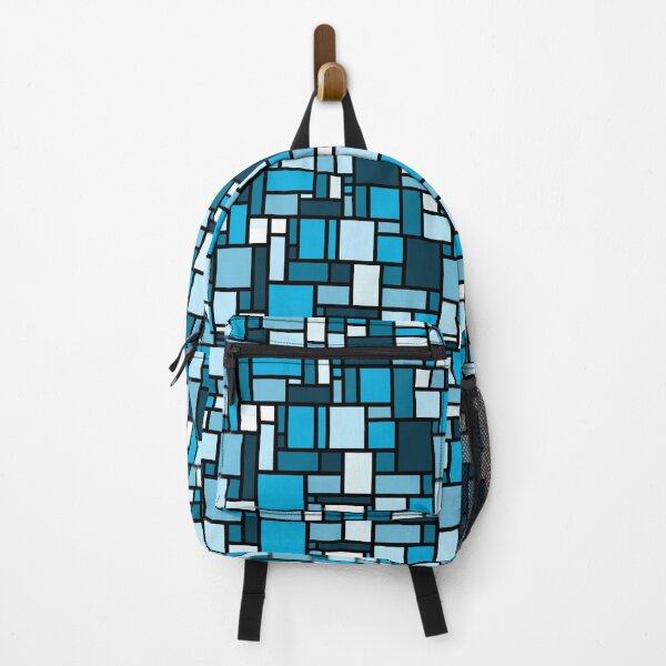 Item preview, Blue Square and Rectangle Geometric Patterns - Disco Vibes designed and sold by SemDesigns1.