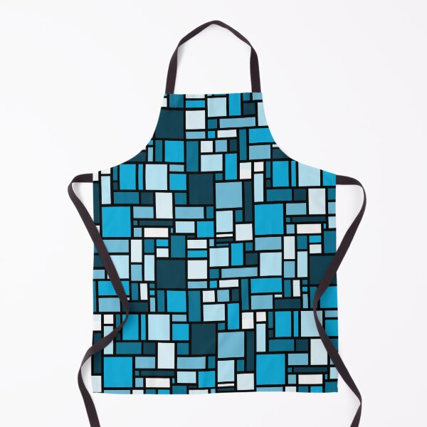 Item preview, Blue Square and Rectangle Geometric Patterns - Disco Vibes designed and sold by SemDesigns1.