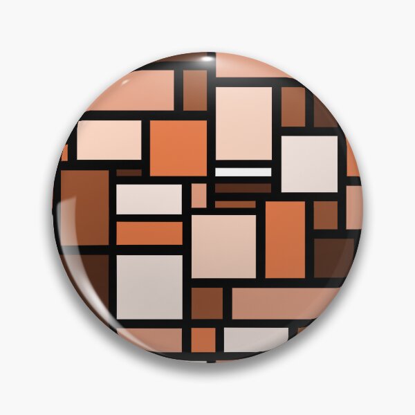 Item preview, Orange and Brown Square and Rectangle Geometric Patterns - Disco Vibes designed and sold by SemDesigns1.