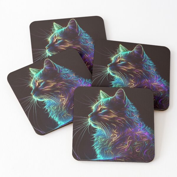 Item preview, Neon Cat designed and sold by Cute-Jory-Store.