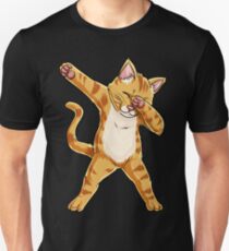 Abtupfendes Katzen-Hemd-lustige Katzen meme Kitty-Kätzchen-Tupfen-Katzen-Liebhaber-Geschenk-T-Shirt Slim Fit T-Shirt