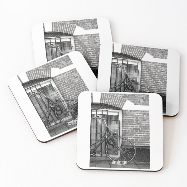Item preview, Amsterdam Black and White Photo - Netherlands Love - Parked Bicycle designed and sold by SoccaTamam.