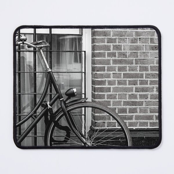 Item preview, Amsterdam Black and White Photo - Netherlands Love - Parked Bicycle designed and sold by SoccaTamam.