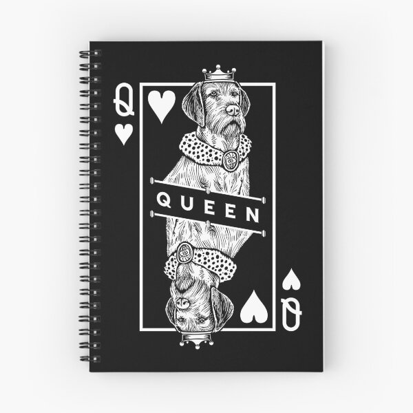 Item preview, Wirehaired Vizsla Queen Of Hearts Funny Dog Lover Pop Art designed and sold by GrandeDuc.