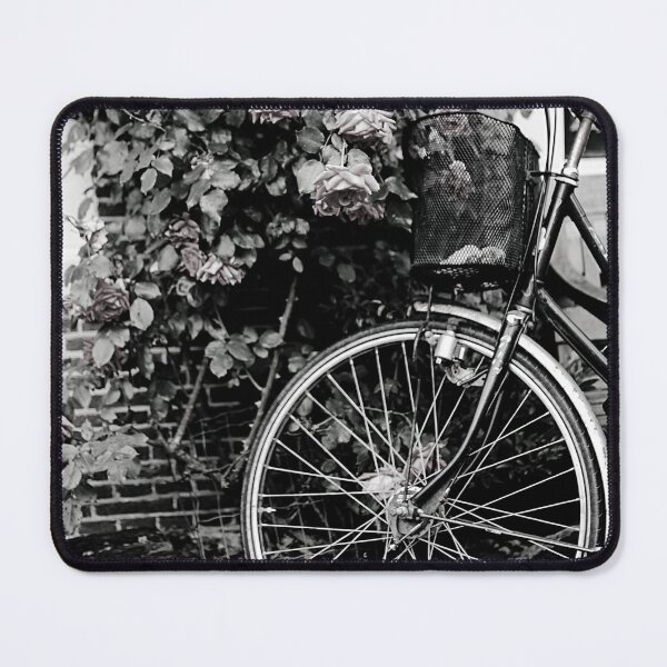 Item preview, Amsterdam Black and White Photo - Netherlands Love - Parked Bicycle 2 designed and sold by SoccaTamam.