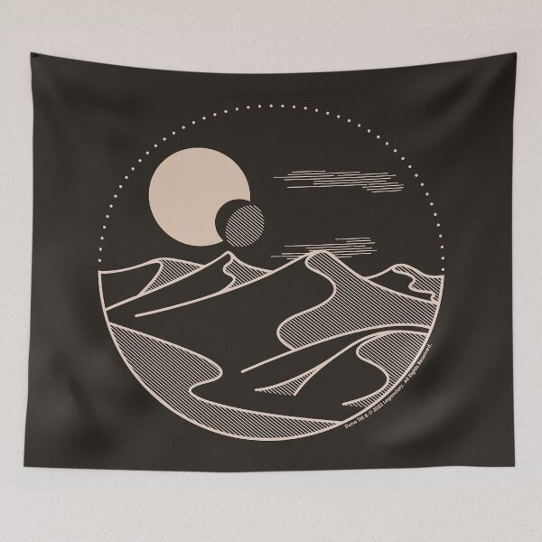 Item preview, DUNE 2023 - ARRAKIS DESERT with MOONS OUTLINE designed and sold by KoolDsigns-FLIX.