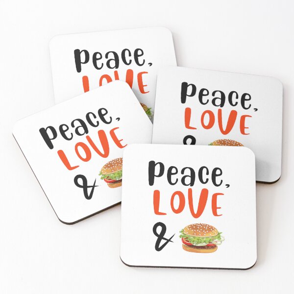 Item preview, Peace Love and Burger, Willow Days designed and sold by avit1.