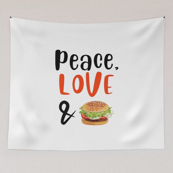 Item preview, Peace Love and Burger, Willow Days designed and sold by avit1.