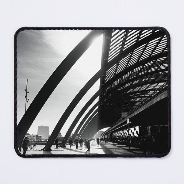 Item preview, Amsterdam Subway Black and White Photo - Netherlands Love - Urban Metro Station designed and sold by SoccaTamam.