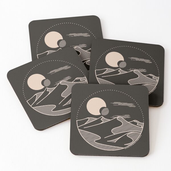 Item preview, DUNE 2023 - ARRAKIS DESERT with MOONS OUTLINE designed and sold by KoolDsigns-FLIX.