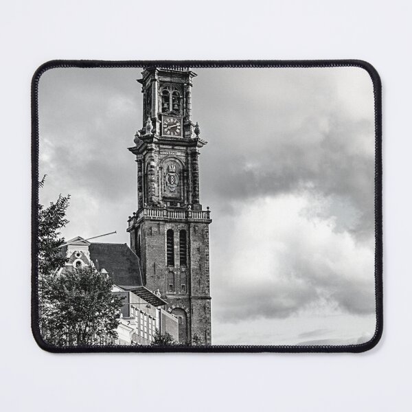 Item preview, Amsterdam Black and White Photo - Netherlands Love - Westerkerk Church designed and sold by SoccaTamam.