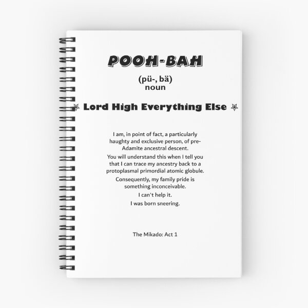 Item preview, Pooh Bah, The Mikado - Lord High Everything Else designed and sold by Lifes-a-boon.