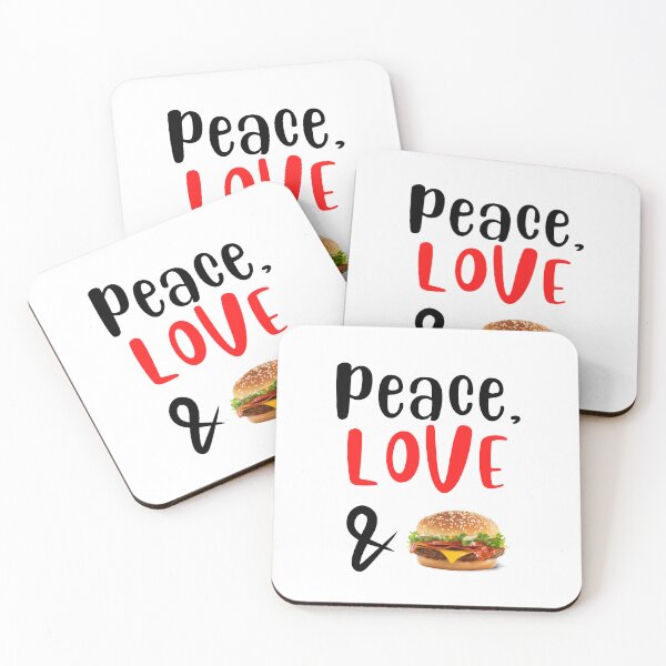 Item preview, Peace Love and Cheeseburger, Willow Days designed and sold by avit1.