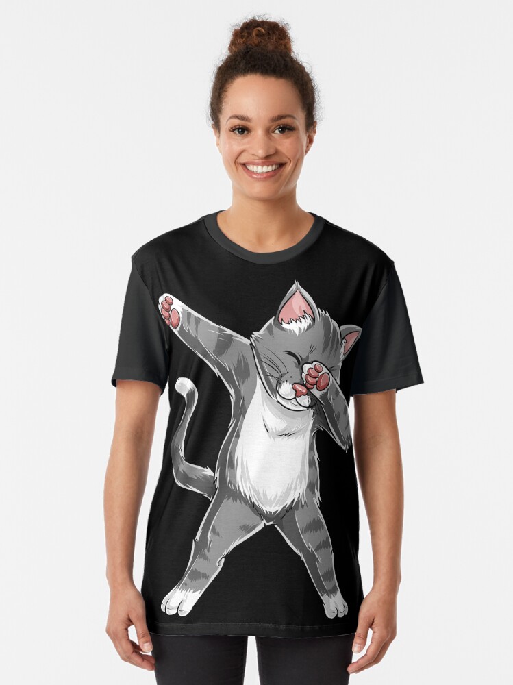 dab cat t shirt