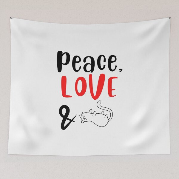 Item preview, Peace Love and Cats, Willow Days designed and sold by avit1.