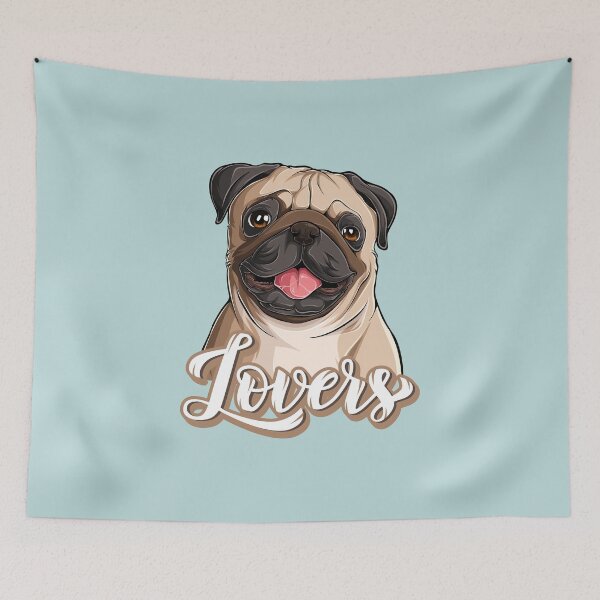 Item preview, For A Pug Lover, Cute Pug Lovers Print - For a pug lover, for a pug owner, for a dog lover. designed and sold by Wentoo.