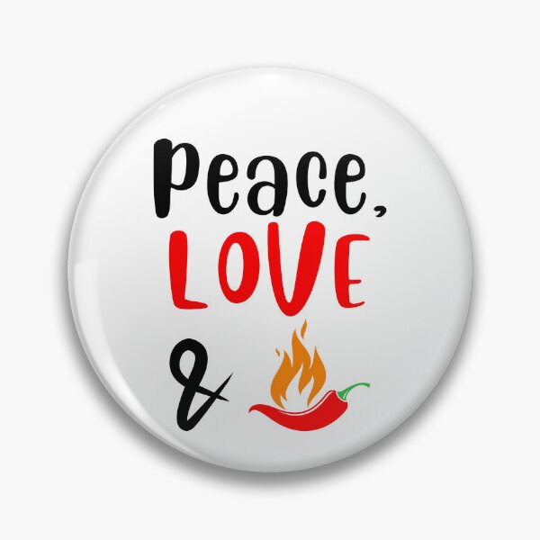 Item preview, Peace Love and Chili Peppers, Willow Days designed and sold by avit1.