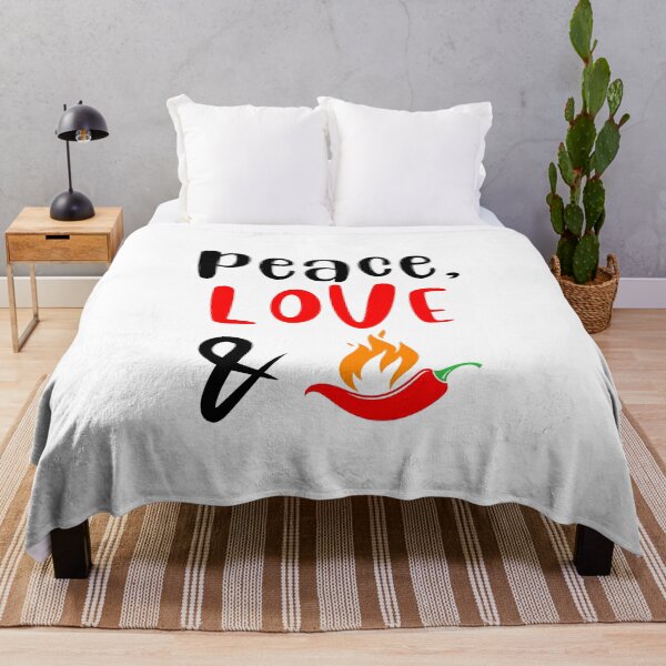 Item preview, Peace Love and Chili Peppers, Willow Days designed and sold by avit1.