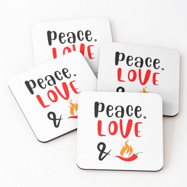Item preview, Peace Love and Chili Peppers, Willow Days designed and sold by avit1.