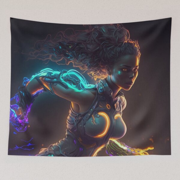 Item preview, Neon Body Combat Lady designed and sold by Cute-Jory-Store.