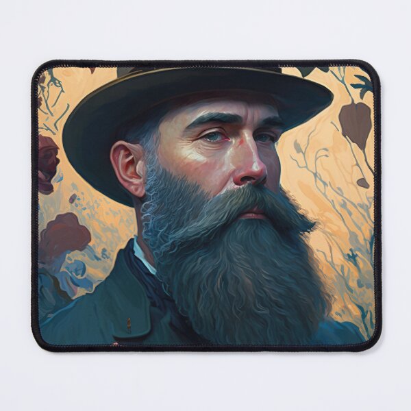 Item preview, Beautiful Inspiration Portrait of Claude MONET AI art, Print Art designed and sold by XIX361ART.