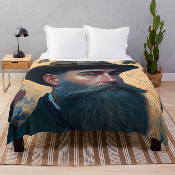 Item preview, Beautiful Inspiration Portrait of Claude MONET AI art, Print Art designed and sold by XIX361ART.