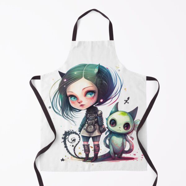 Item preview, Cute Alien Girl With Cat designed and sold by HBMdesigner.