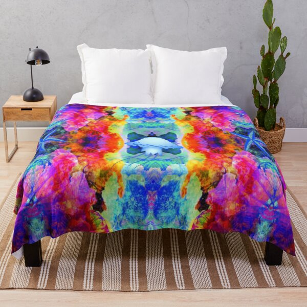 Item preview, Beach Vibes Psychedelic Graphic Design, Abstraction, bold colorful abstract playful design inspired by nature designed and sold by Adri Barnard.