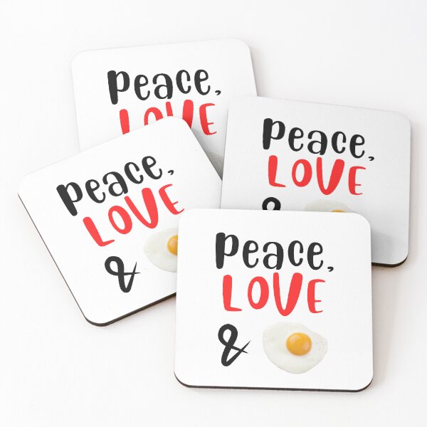 Item preview, Peace Love and Fried Eggs, Willow Days designed and sold by avit1.