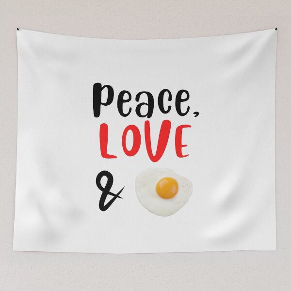 Item preview, Peace Love and Fried Eggs, Willow Days designed and sold by avit1.