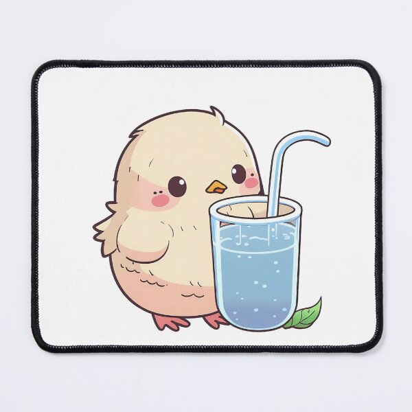 Item preview, Cute chicken kawaii drinking water designed and sold by ffkj09.