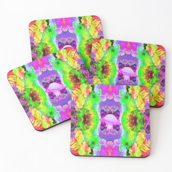 Item preview, Beach Vibes Psychedelic Graphic Design 2, Abstraction, bold colorful abstract playful design inspired by nature designed and sold by Adri Barnard.