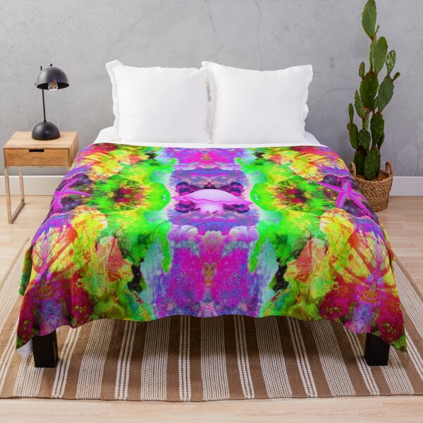 Item preview, Beach Vibes Psychedelic Graphic Design 2, Abstraction, bold colorful abstract playful design inspired by nature designed and sold by Adri Barnard.