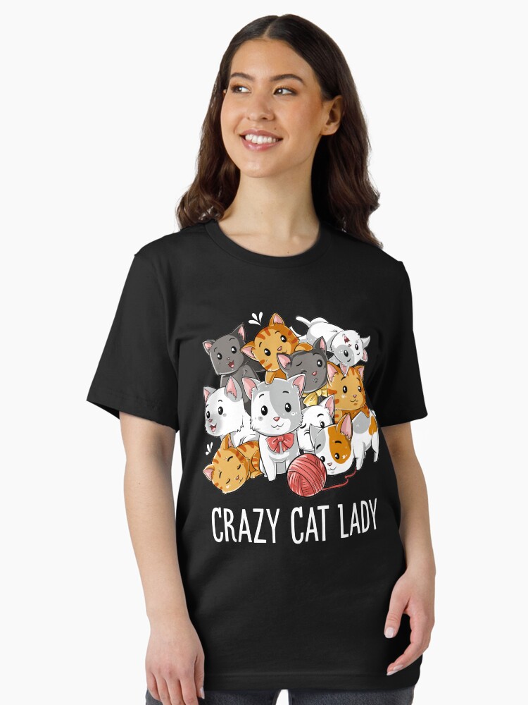 Crazy Cat Lady T Shirt Funny Cats Kitty Kitten Meme Gifts T-shirt